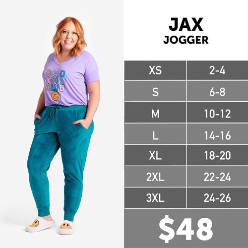 Cozy Jax Size Chart